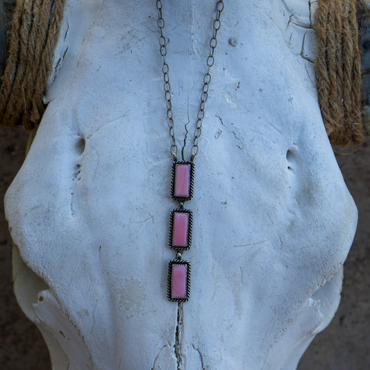 Pink Conch Lariat