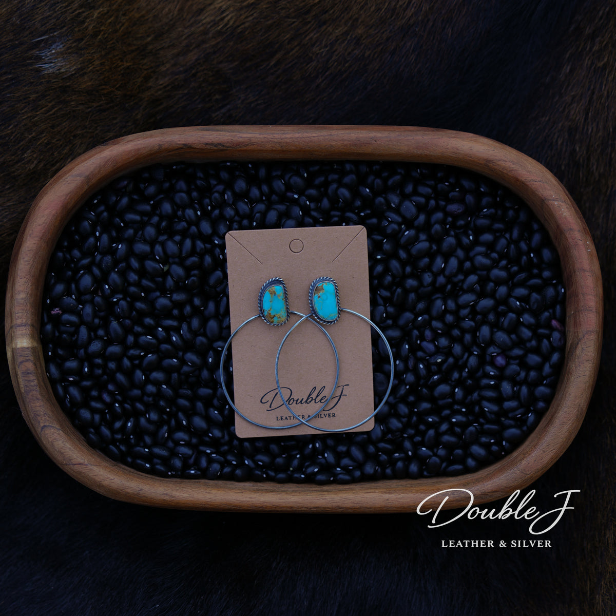 Turquoise Hoop Earrings