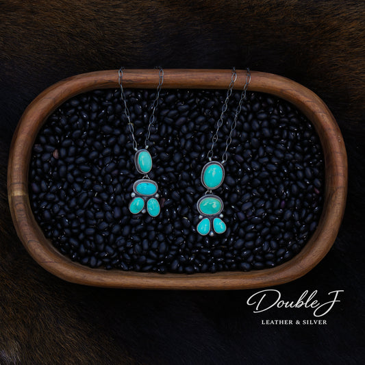 Turquoise Cluster Necklace