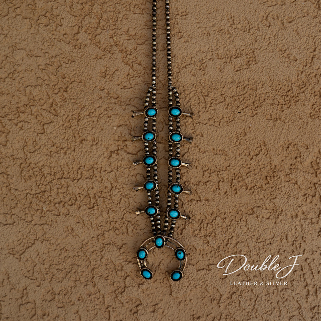 Turquoise Squash Blossom