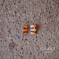 Orange Spiny Earrings